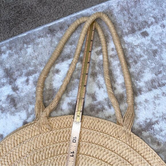 Cotton on Australia bag/purse beach bag large round straw woven Hamptons… - Picture 6 of 7